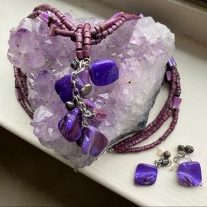 Necklace and earring set